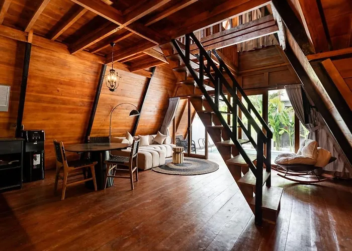 Ferienhaus Orfeas 4 - Private 1br Wooden Loft Canggu With Private Pool *